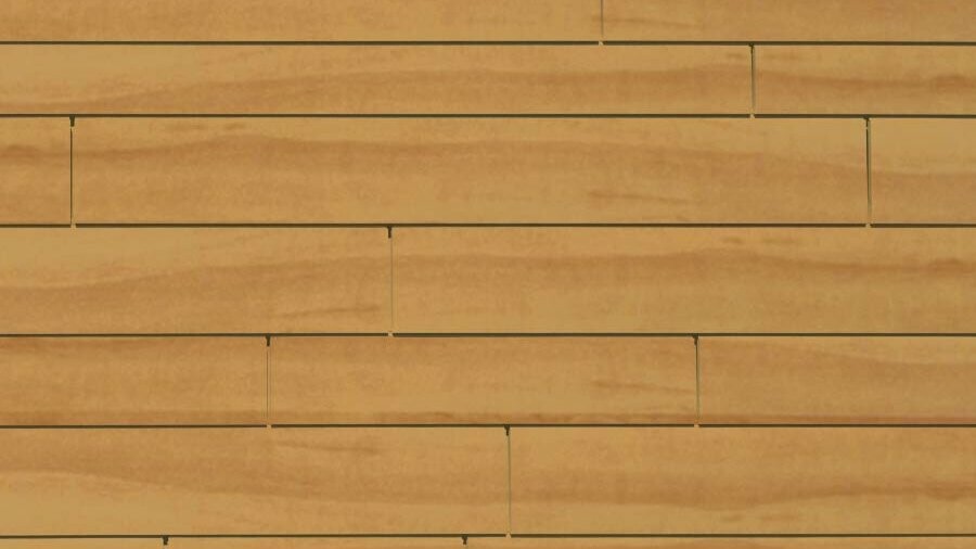 Falburkolat fa hatású natúr tölgy színű PREFA alumínium panelekkel – fa hatású natúr tölgy Siding elemekkel
