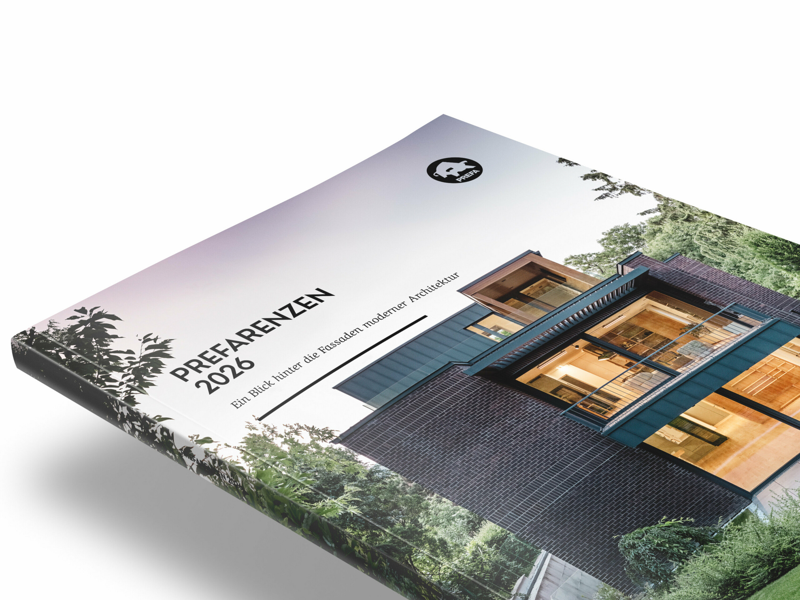 A képen fehér háttér előtt PREFARENZEN láthatók, a modern építészet  benyomást keltő példáival, az alumínium, mint építőanyag alkalmazásával.