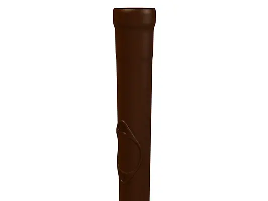 PREFA állócső tisztítónyílással, barna, Ø 80, 100, 120 mm, praktikus karbantartónyílás esőcsövekhez.