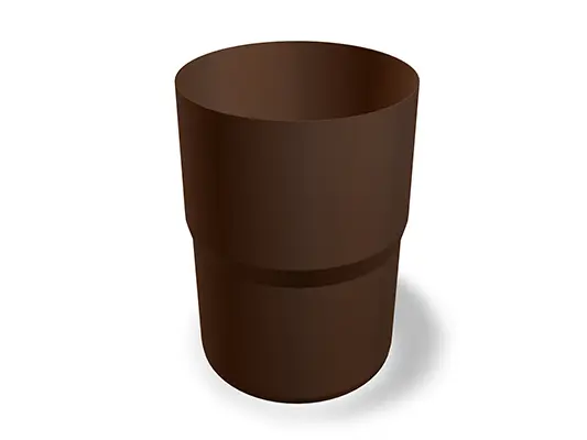 PREFA csőcsatlakozók, Ø 60, 80, 100, 120 és 150 mm méretben kaphatók, ideálisak csövek összekötésére tető- és homlokzati rendszerekben.