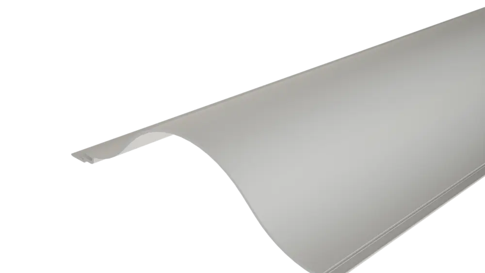 PREFA Profilhullám 44/200 extrudált profil hullámos felülettel, homlokzatkialakításhoz vagy erkélyburkolathoz.