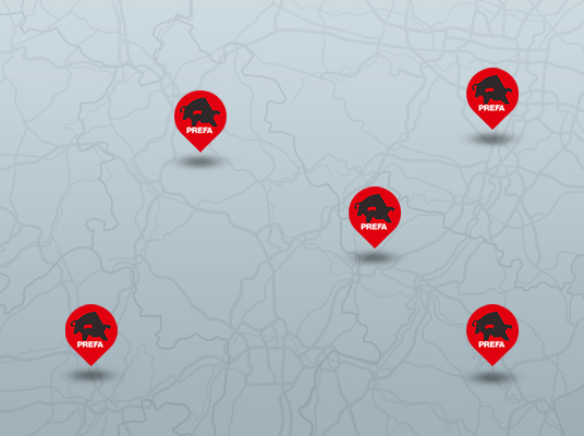 Találja meg az Önhöz legközelebbi Prefa kivitelezőt